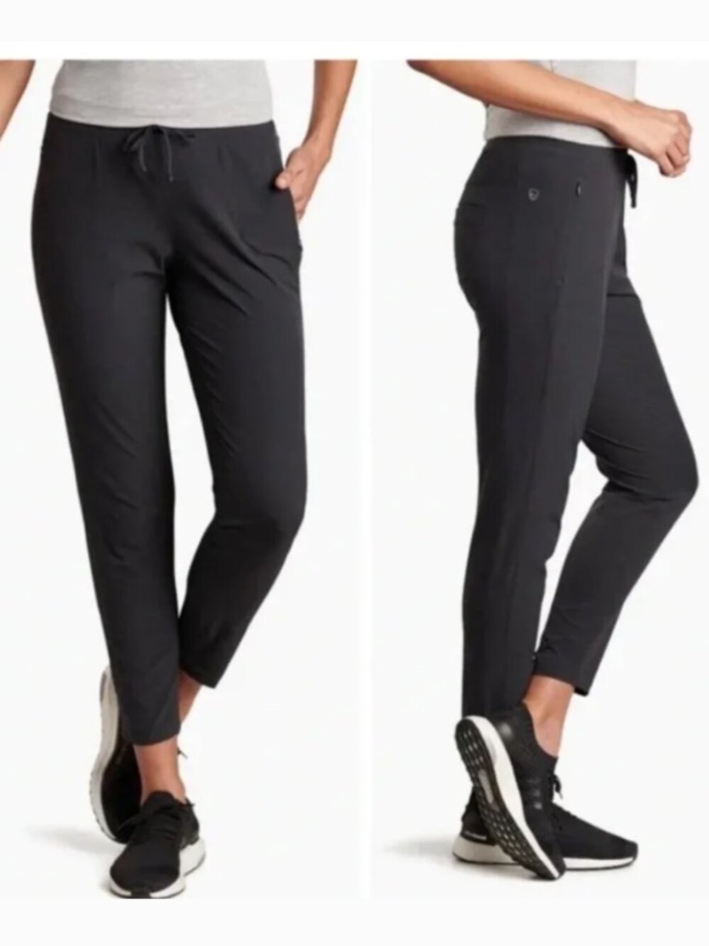 Kuhl Freeflex™ Metro Pants Women's Large Long 6292 Koal Dark Gray Hiking Outdoor